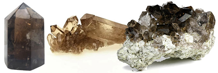 pierre quartz fumé