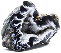 Black or grey agate